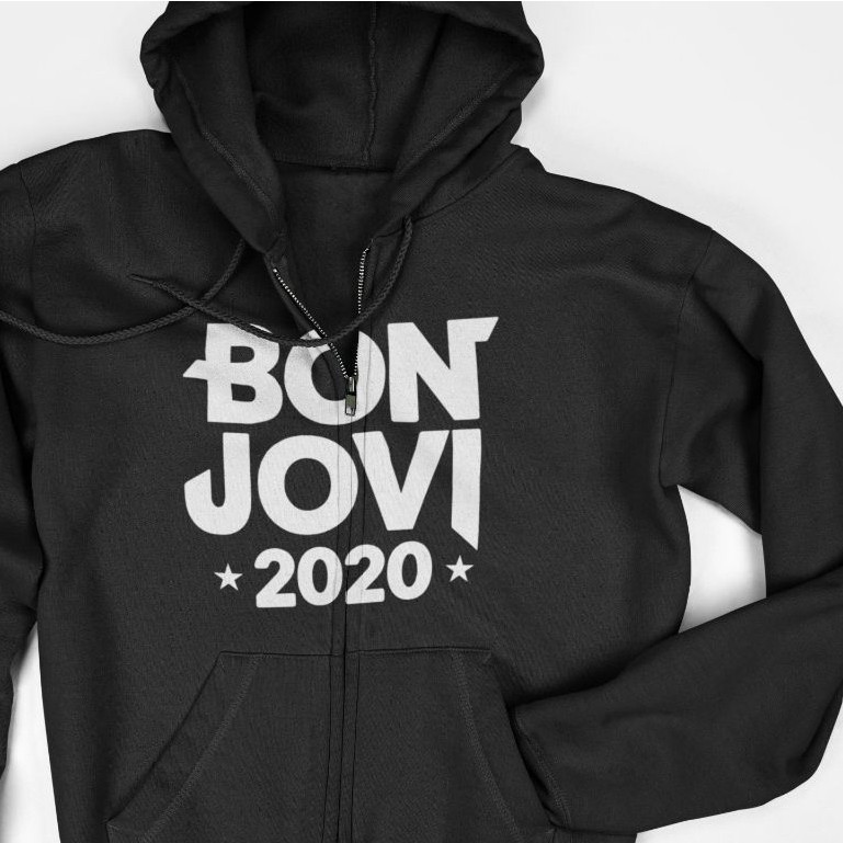 Jaket Hoodie Zipper - Bon Jovi 2020