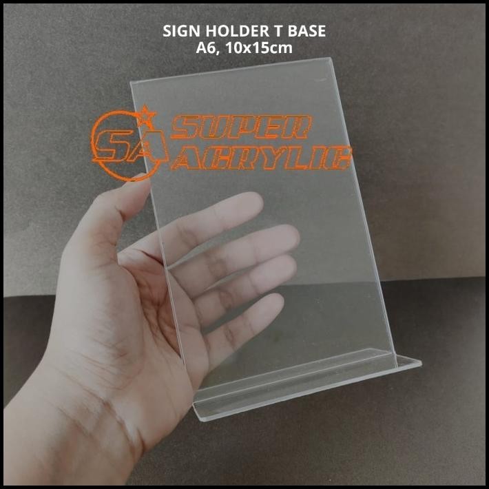 

TERBARU YTN TENT HOLDER (NOMOR MEJA ACRYLIC), 10X15 CM !