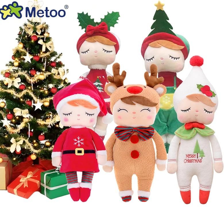 cute soft christmas toy stuffed elk snowman doll plush boys girls toy xmas tree decoration original 