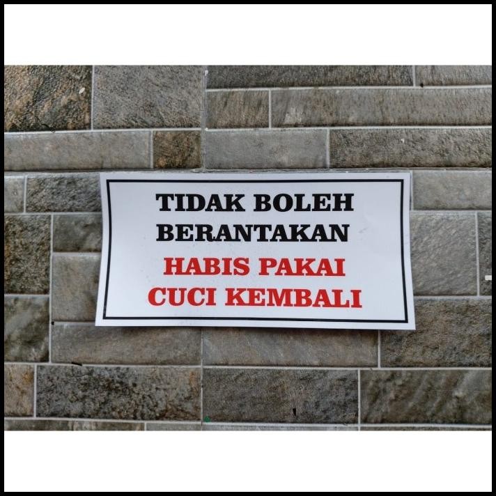 

TERMURAH STIKER PERINGATAN ATURAN KOST TIDAK BOLEH BERANTAKAN CUCI KEMBALI DAPU !!!!!!