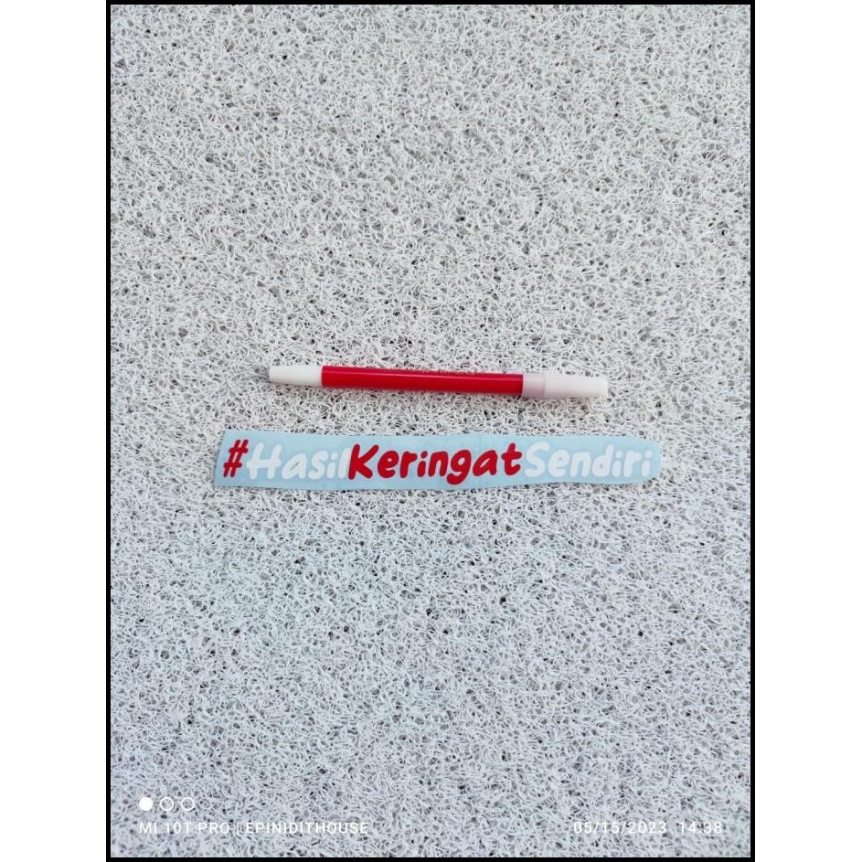 

GRATIS ONGKIR STIKER HASIL KERINGAT SENDIRI KATA LUCU MEME MOTOR HELM LAPTOP CUTTING !!!!!