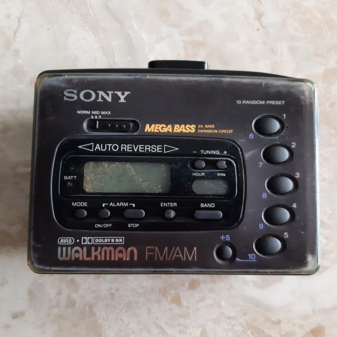Sony Walkman WM-FX45 Radio tape Player Digital Mega Bass Dolby Murah