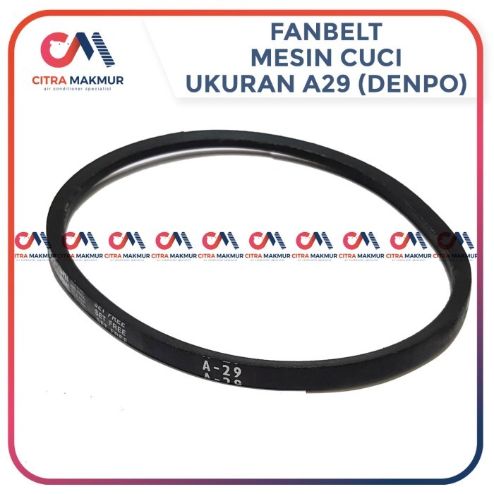 VANBELT A29 MESIN CUCI DENPO DEMPO DENPOO FENBELT FAN BELT A 29