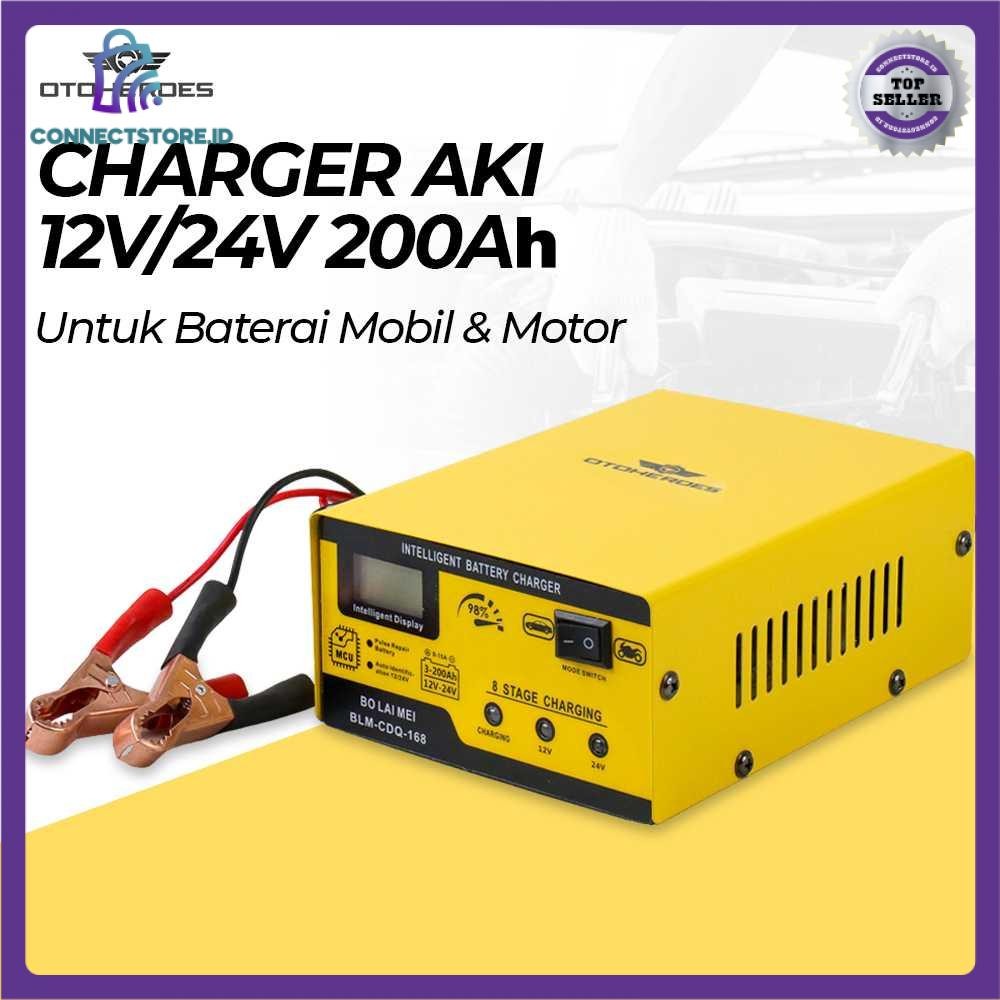 BO LAI MEI Charger Aki Mobil Motor 250W 12V/24V 200AH - Kuning