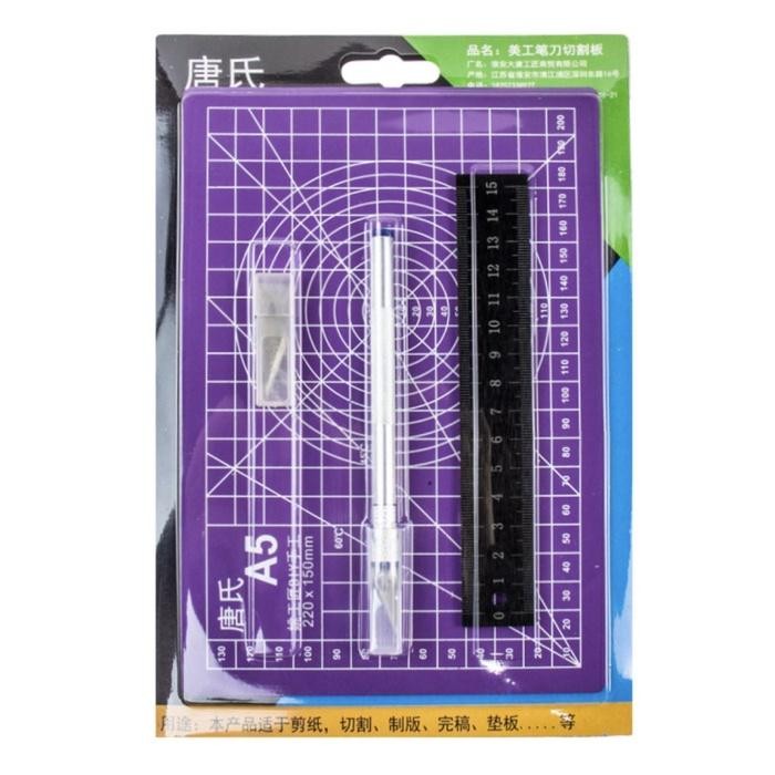 

[Khusus Batam] Paket Diy Alas Papan Kerja Potong Cutter Cutting Mat Pad, Diy Tool Set [G]