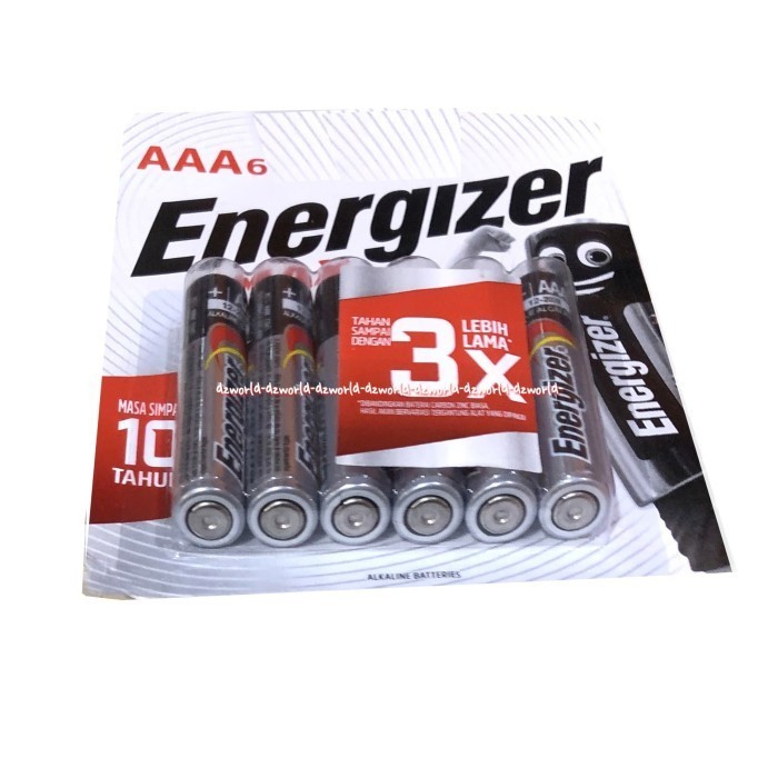 

Energizer AAA 6pcs Baterai Tahan Lama Baterai Long Lasting A3 Battery
