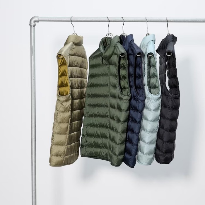 Rompi Ultra Light Down Wide Quilt Winter Vest Jaket Pria