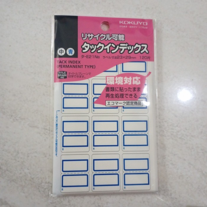 

Tack Index T-E21Nb #Original