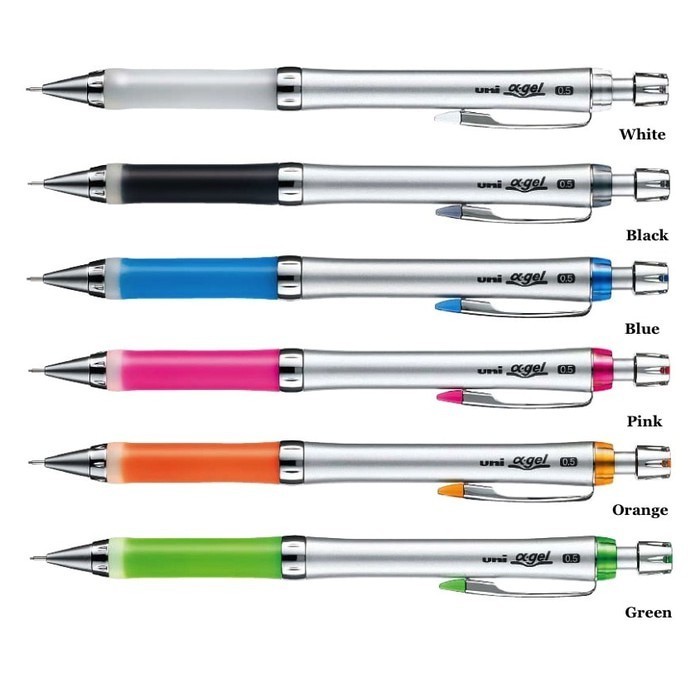 

Uni Alpha Gel Slim Pensil Mekanik M5-807Gg. #Original
