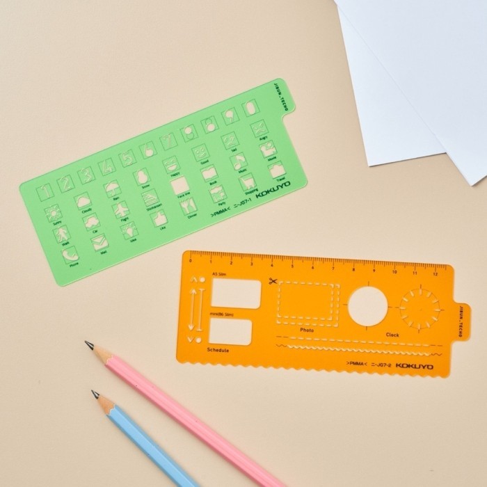 

Kokuyo Jibun Techo Goods Ruler And Shapes #Original