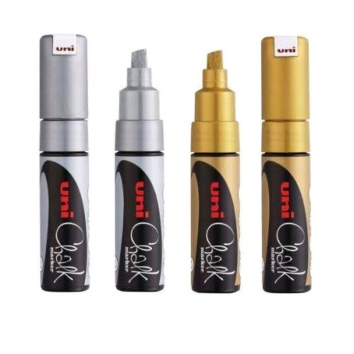 

Uni Chalk Kode : Pwe-8K (Nib Size: Chissel Tip 9Mm) Marks On Anything #Original