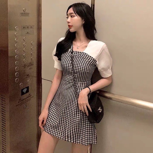 Korean Square Nidress / Dress Ni Ala Korea Baju Style Korea
