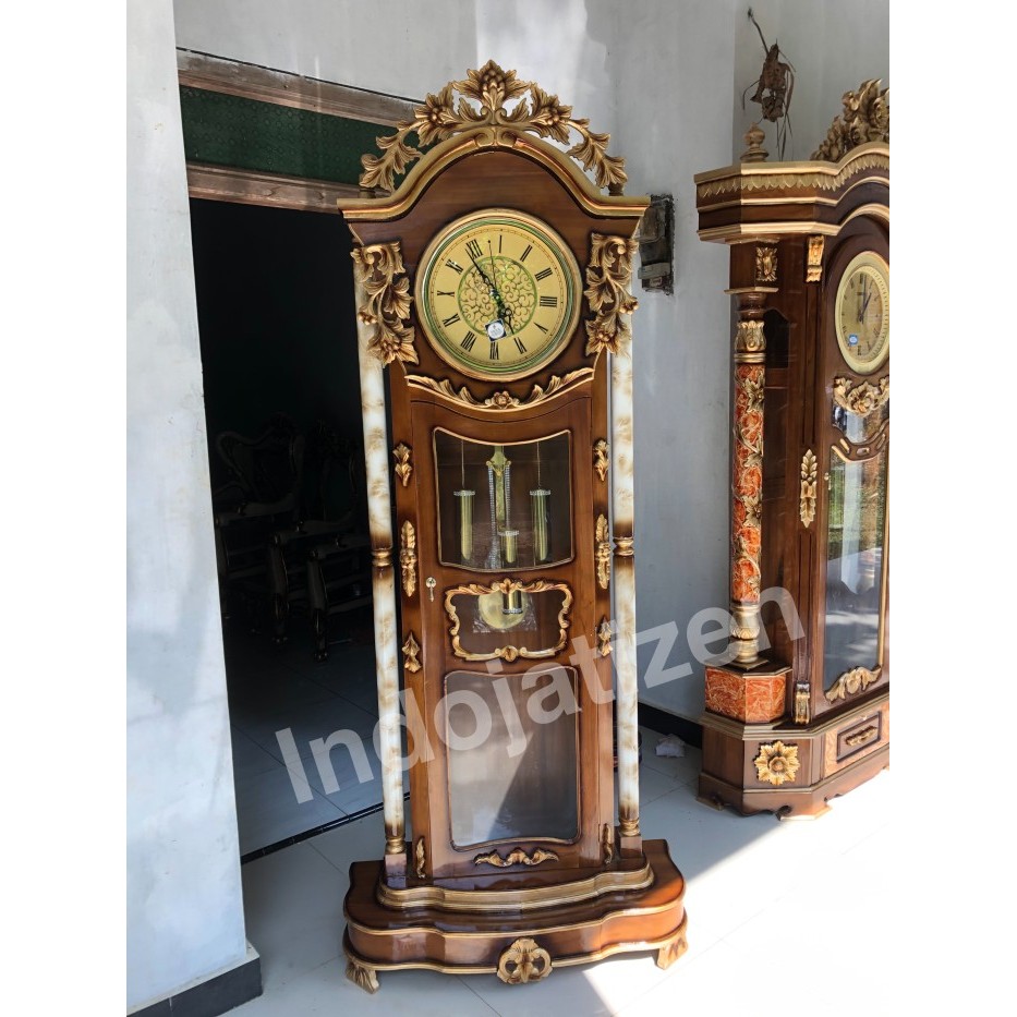 READY STOKKK Lemari jam hias kayu jati jam dinding seiko jam dinding digital