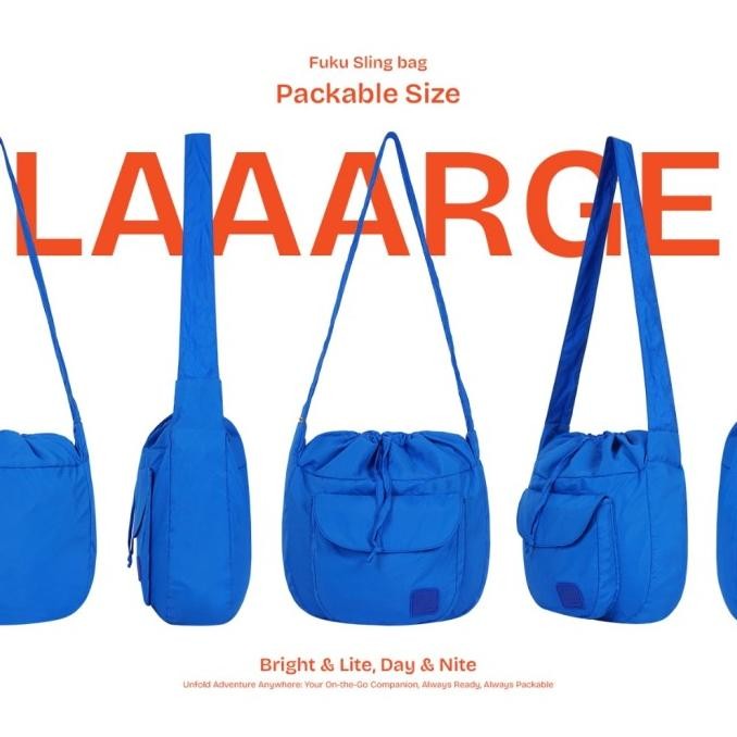 EUCK Packable Fuku Sling Bag - Tas Selempang Lipat Waterproof Size L