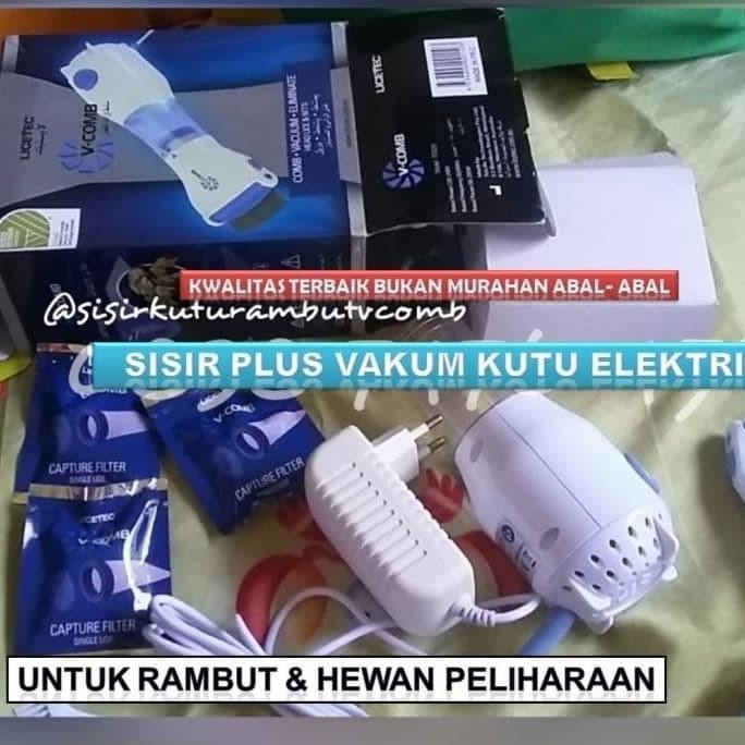 Sisir Vakum Elektrik V-COMB Penghilang Kutu Rambut Dan Telur Kutu GT