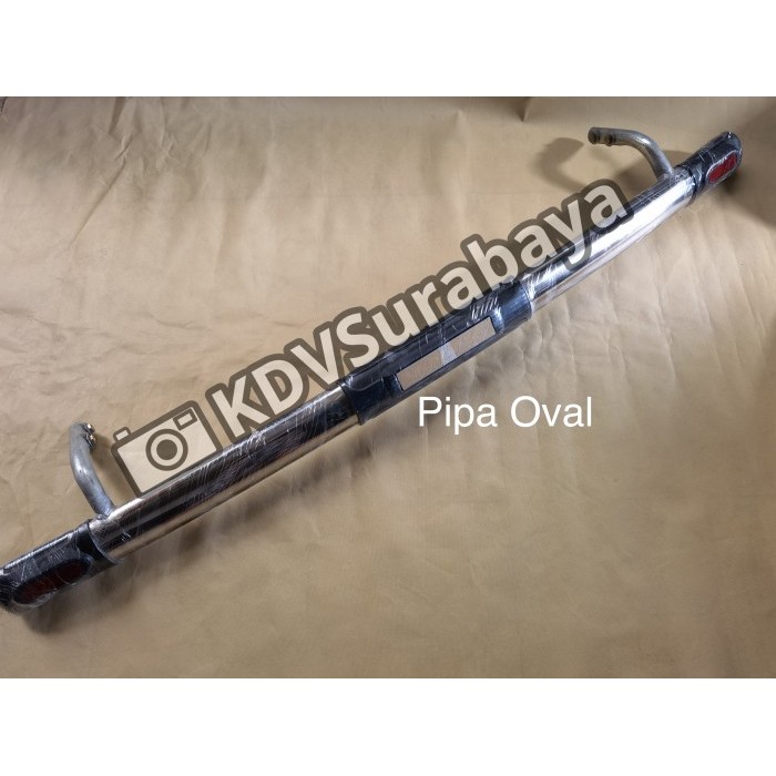 100% Stainless Bemper Belakang Rear Reflektor Calya Sigra Bulat Oval