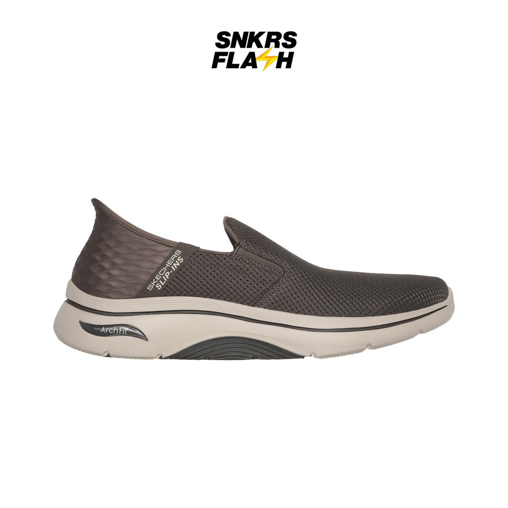 SKECHERS Go Walk Arch Fit 2 Taupe Sepatu Casual Pria - 216600TPE - Size 45