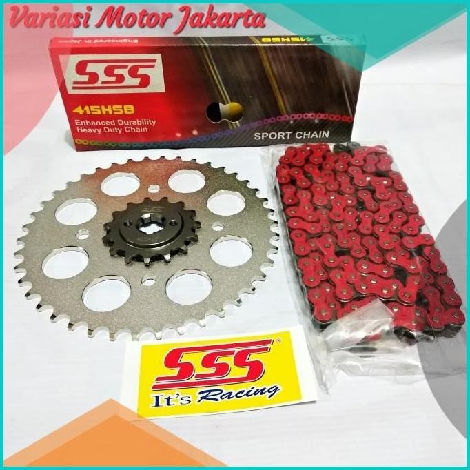 Gear set SSS Suzuki GSX 150 415 HSB Red 11OKTZ4 sparepart