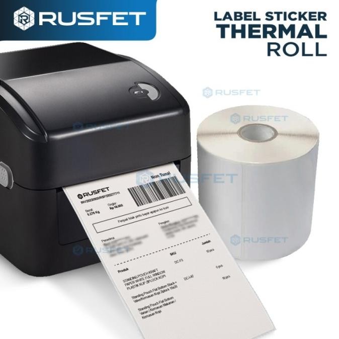 

Sale Sticker Label Thermal Paper A6 | Kertas Stiker Resi Roll 100X150Mm