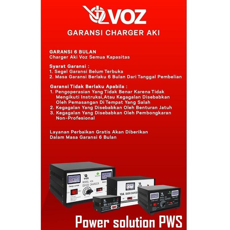 Charger Aki 40Ampere 12V dan 24V