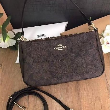 Messico Top Handle Pouch In Signature F58321