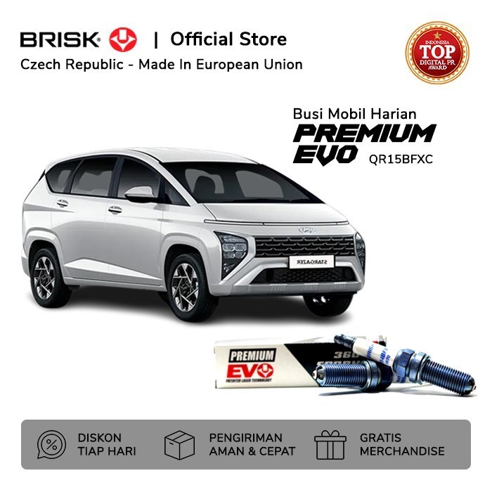 Busi Mobil Hyundai Stargazer BRISK Premium Evo QR15BFXC
