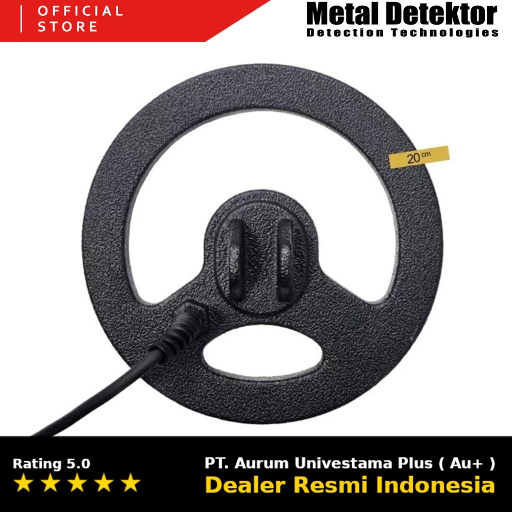 Golden Mask Coil 20 Cm - PI Round Koil Kecil Bulat Untuk Metal Detektor Golden Mask Detector