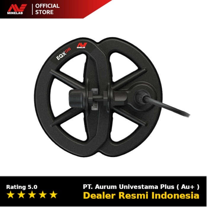 Minelab Coil EQX 06 Coil Double D Koil Bulat ukuran 6 inch untuk Metal Detector Equinox 600, Equinox