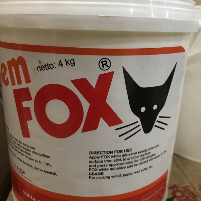 

TERBARU - FOX PVAC EMBER LEM KAYU PUTIH - 4 KG