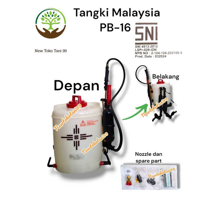 Sprayer Manual Pb16 Malaysia Tengki Tangki Semprot Malaysia Pb 16