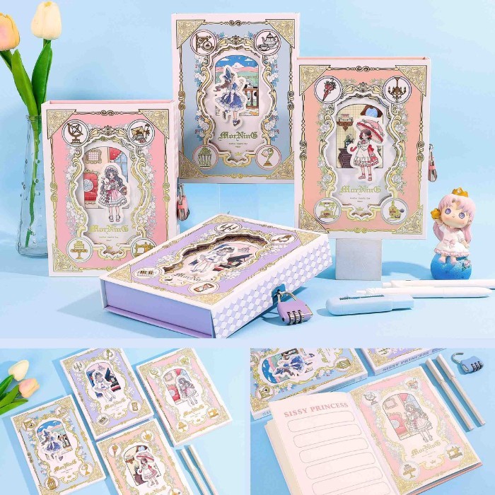 

Buku Diary Gembok Sissy Princess Notebook Lo + Gift Box Jurnal 1979