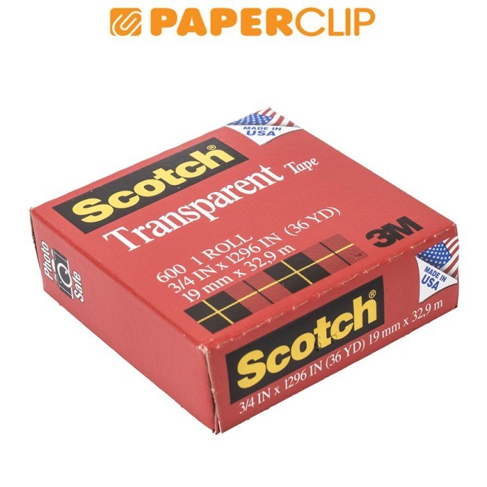 

Cello Tape 3M Transparant 600 3/4X36