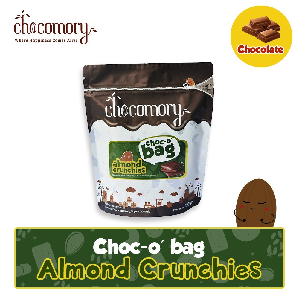 

Chocomory Choco Bag Almond Crunchies 150g