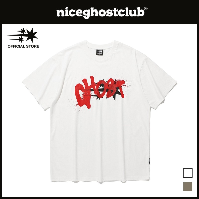 [niceghostclub] Kaos Logo Ghost Star_Gaya Unisex |vUpN3CyB|