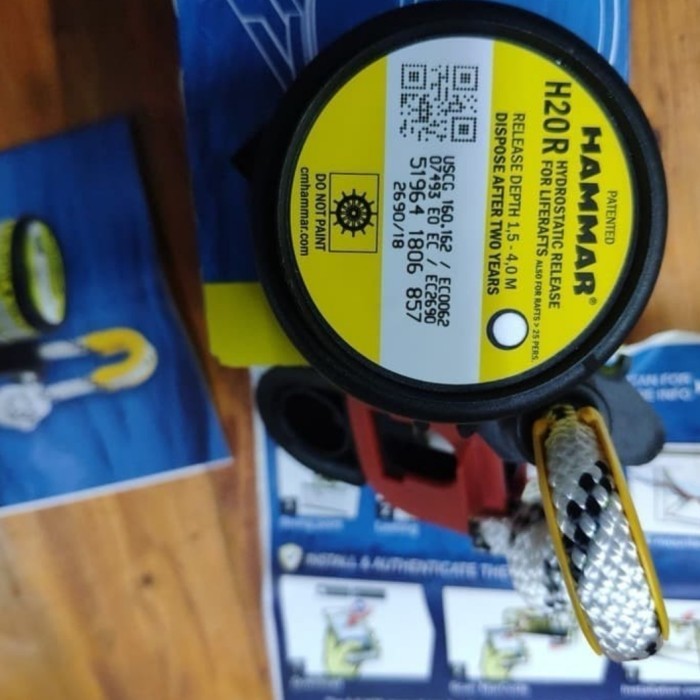 Hydrostatic Release Unit / HRU Hammar H20 Liferaft