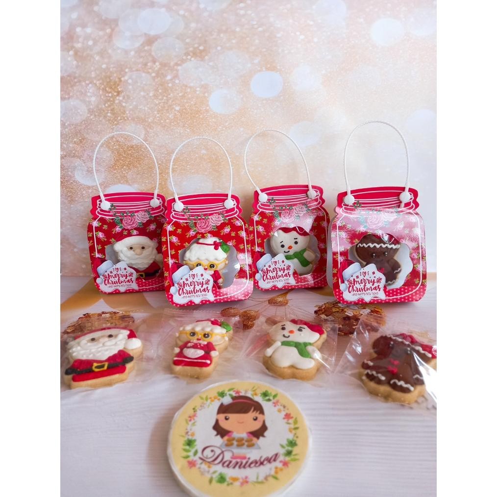 

.XM02.Cookies hias natal christmas gift kue kering natal satuan kemasan tenteng ( ds bgr )