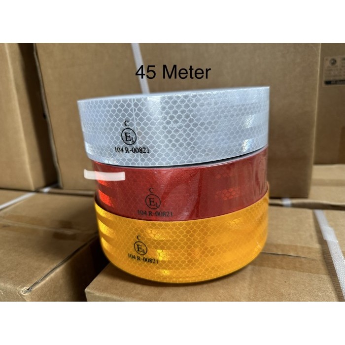 

NEW Sticker Reflective 45 meter Scotlight Reflector Uji kir Dishub