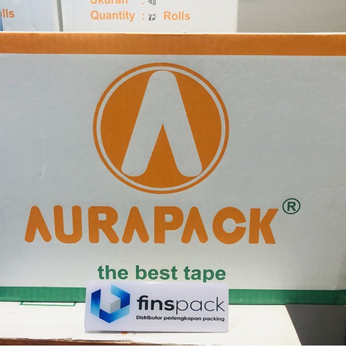 

TERMURAH - Lakban coklat/bening 48 mm x 90 yard x 45 mc 1 Dus merk Aurapack