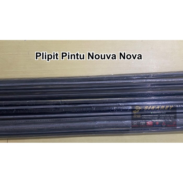 TERMURAH - List Karet Pintu Weatherstrip Plipit Pelipit Kaca Civic Nova Nouva