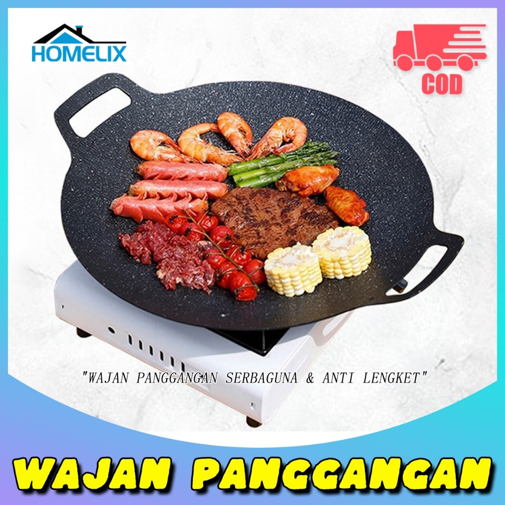 CodOo Wajan Panggang Anti Lengket Alat Pemanggang Bbq Serbaguna