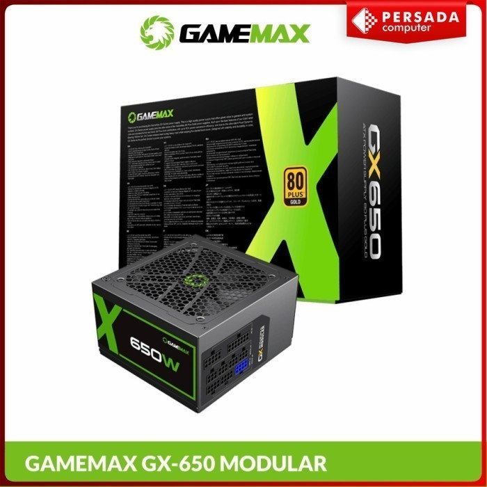 HARGA DISC - PSU Gamemax GX-650 80Plus Gold - Gaming PSU GX 650 Modular