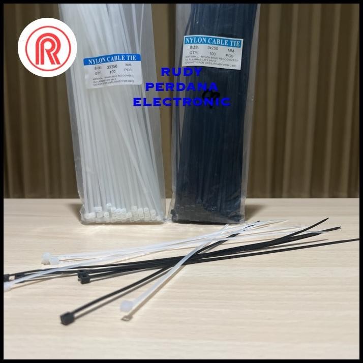 

GRATIS ONGKIR NYLON CABLE TIE KABEL TIES NILON 3X250MM 3 X 250 MM 25 CM !!!!!!