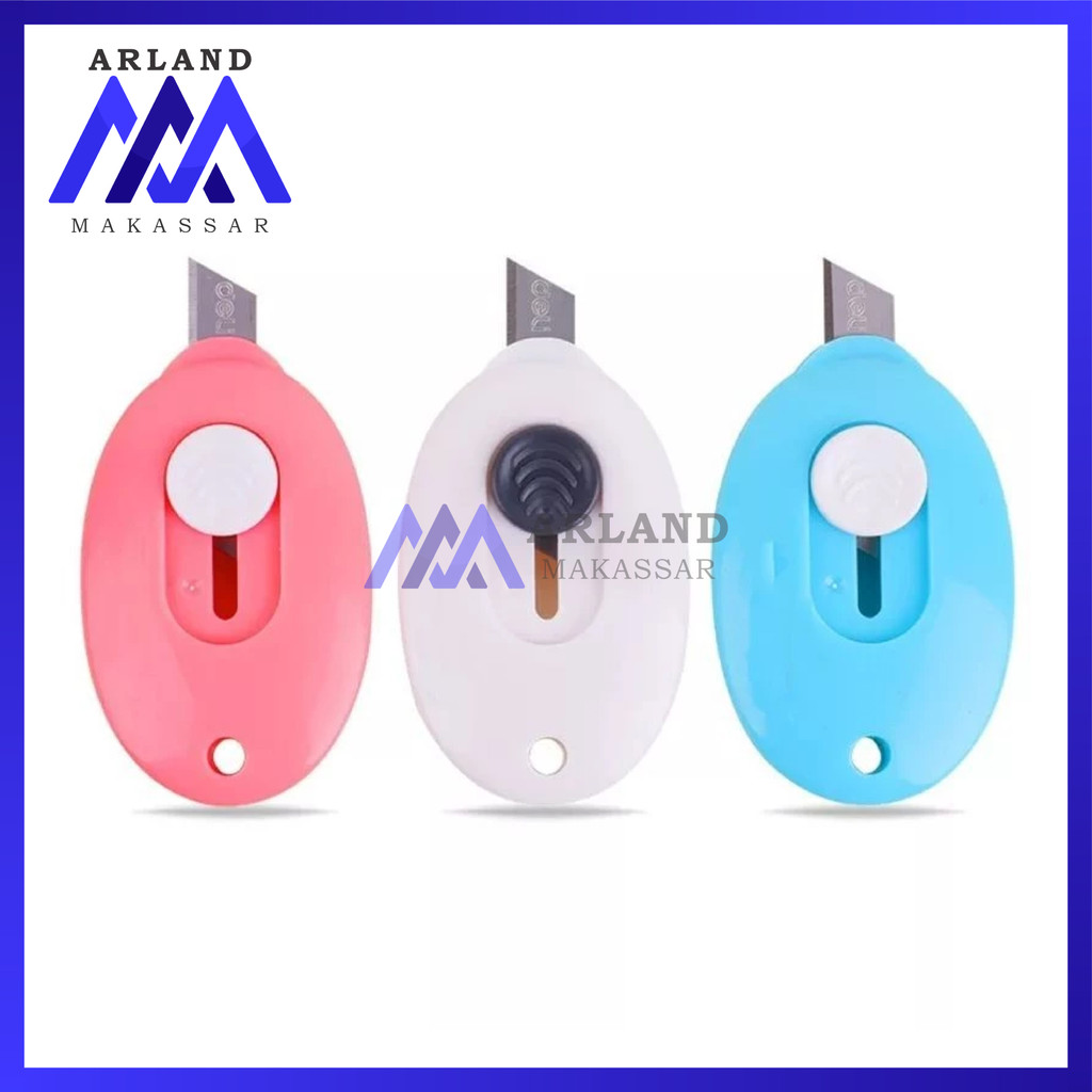 

AM Cutter Mini Unik Pisau Kecil Portable Bentuk Oval Travel Size Import