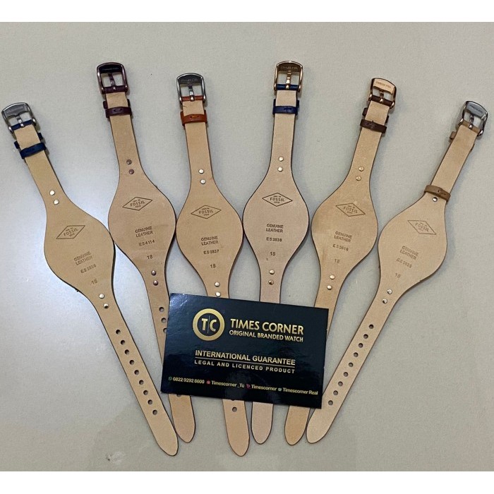 Strap Leather F0Ssil Ori Es4114 Es3838 Es4113 Es3616 Es3837 Es3625