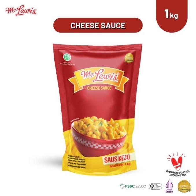 

MC LEWIS SAUS KEJU CHEESE SAUCE 1 KG MCLEWIS 1000 GR GS