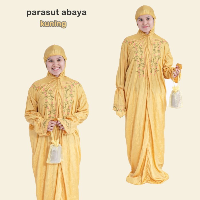 Mukena Dewasa Traveling Parasut Abaya Terusan