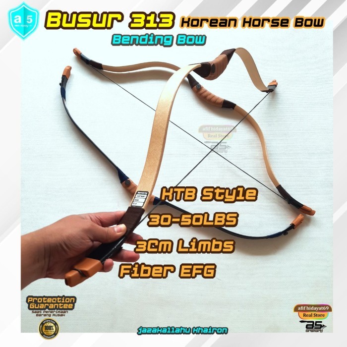 Dijuall Busur Panah FULLSET Fiber EFG Bending Dewasa 30-50 LBS Panahan Archery Set Tradisional