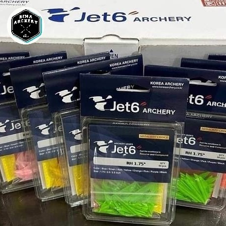 Dijuall Vanes KSL Jet 6 SV Spin Wing Bima Archery Panahan Anak Panah Arrow