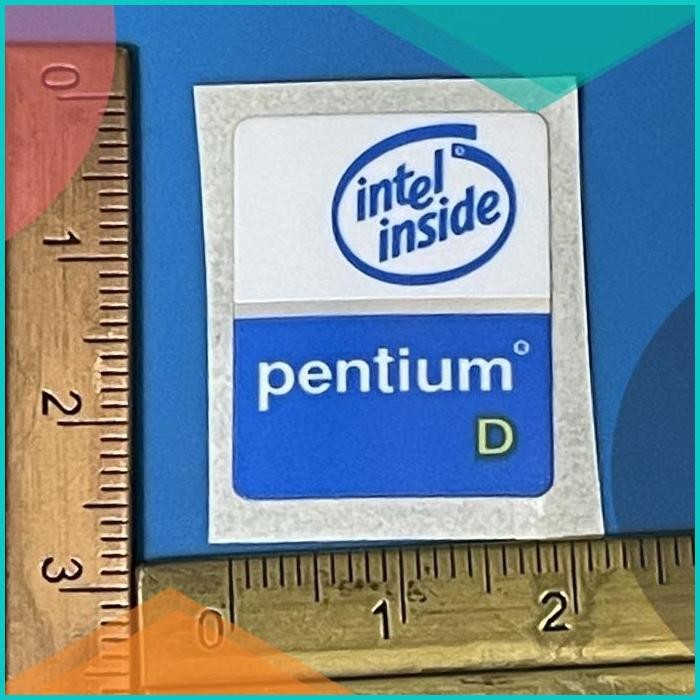 

Sticker stiker logo Pentium D ukuran besar 11OKTZ4 last stok