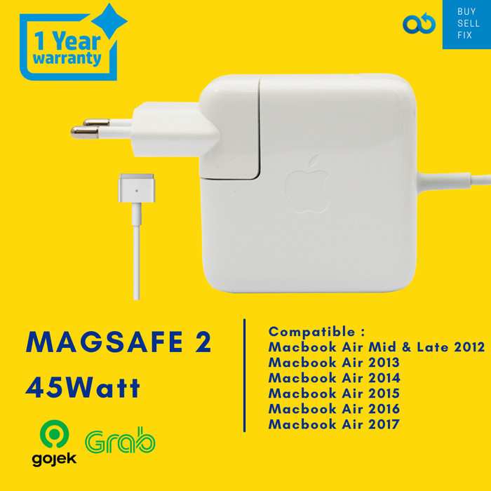 NEW ORIGINAL Adaptor Macbook air 11 13 Charger Magsafe 2 45W 45Watt 45 W